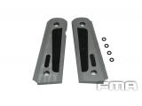 FMA CNC Aluminium 1911 MEU Grip Cover (Gray) TYPE  B  tb239